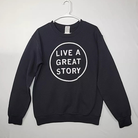 Unbranded Sweaters - Live A Great Story Black Sweatshirt Womens Size Small